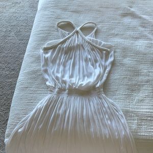 Ramy Brook white silk cocktail dress - small